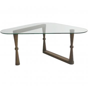 Table basse Dmora en noyer 96x75 h41 cm