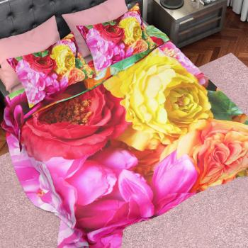 Completo Lenzuola Piazza & Mezza Italiani Damigian, Petti, Tessuto 100% Raso Satin