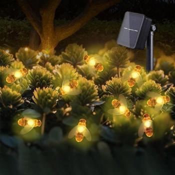 Solar-Lichterkette Bienenform 8 Modi