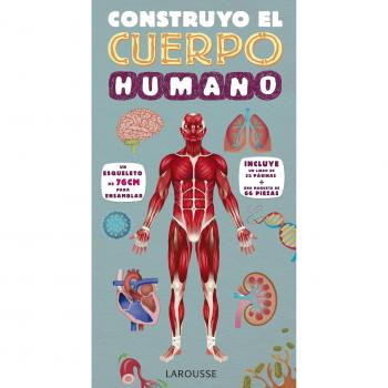 Libro larousse construyo el cuerpo humano tapa cartone 32 paginas 365x190 mm