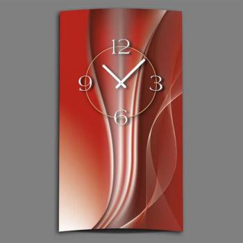 Dixtime 3D-0019 Abstrakte Kupferrote Wanduhr