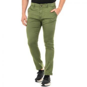 La Martina Men's Green Button and Zipper Closure Chinos