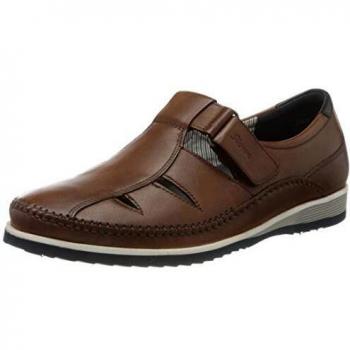 Sioux Herren Hajoko-702 Slipper, Braun (Cognac), 49.5 EU
