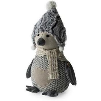 Grey Blue Canyon Snowy Penguin Door Blocker