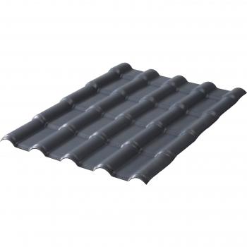 Revêtement mural PVC imitation tuile moderne 222 × 75 cm, couleur anthracite