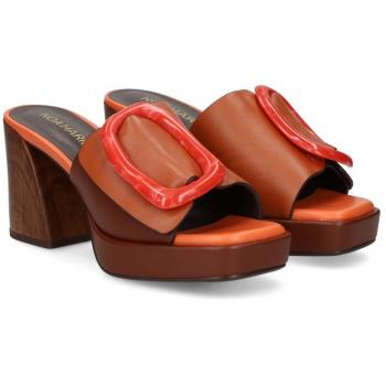 Sandalias con tacón Noa Harmon para mujer, modelo 9677, en cuero