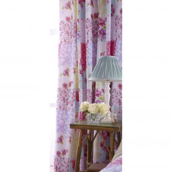 Catherine Lansfield Gypsy 66x72” Cotton Rich Patchwork Curtain, Multi‑Toned