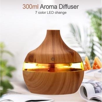 300ML Electric Humidifier and Aroma Diffuser with 7 LED Colors