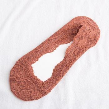 Low Cut Lace Slipper Socks for Women