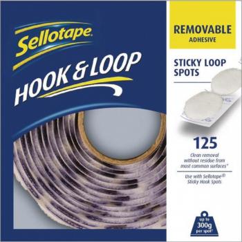 Sellotape Removable Hook and Loop Spots