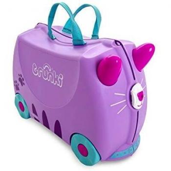 Trunki Valise Enfant Fille à Roulette à Chevaucher et Bagage Cabine