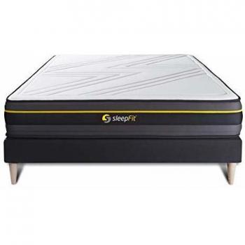 Pack Sommiers et Matelas Active 140x190 – Couleur Noire