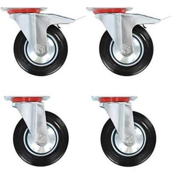160 mm Swivel Casters by Vidaxl, Set of 12