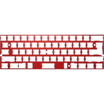 Placa de ajuste anodizado y cepillado para teclados 60% ISO/ANSI