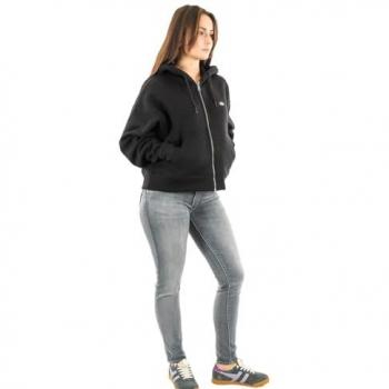 Dickies Trendy Black Zip-Up Sweatshirt, Female XS