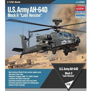 Academy 1/72 AH‑64D Apache Block II Late Plastic Set