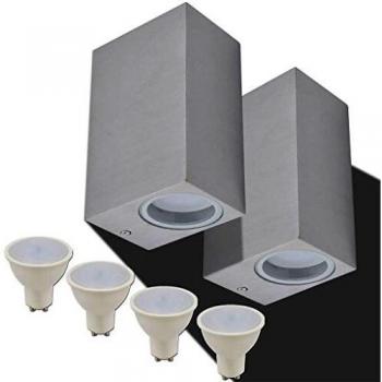 Outdoor LED Wall Lights 2 pcs Square
