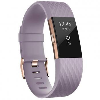 Fitbit Charge 2 Advanced Tracker, Wrist HR Monitoring, Lavender Rose Gold Edition