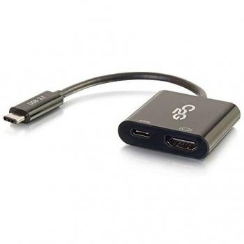 Adaptador HDMI‑USB‑C 80492 con función de carga negra