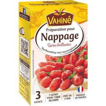 Vahiné Brillantes – Préparation Nappage Tarte, 3 sachets 7 g, pack 15