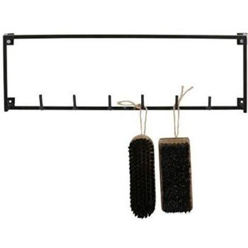 WOOOD 390916‑Z Modern Black Metal Hanging Rack