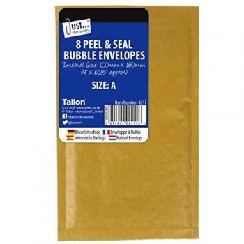 Just-Stationery 160 x 100 mm Bubble Wrap Envelopes (Pack of 8)