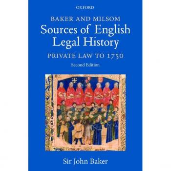 Baker and Milsom Sources of English Legal History