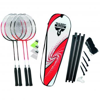 Badminton‑Starterpaket 4× Schläger + 3 Ball