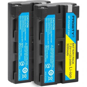 Sony NP-F330/NP-F550 Akku mit Ladegerät für NP-F570 NP-F750 NP-F960 F970 F770