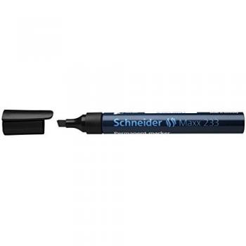 Schneider Permanentmarker 233 mit Keilspitze 1-5mm schwarz