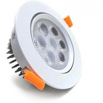 Silamp Spot Encastrable LED 7W 80° Blanc Chaud 2300K