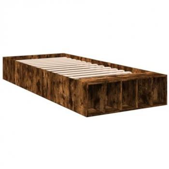 Smoked Oak Color Bed Frame from Vidaxl
