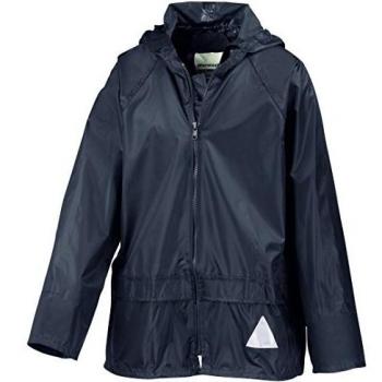 Kids 7‑8 Navy Water‑Resistant Coat, Pants & Bag