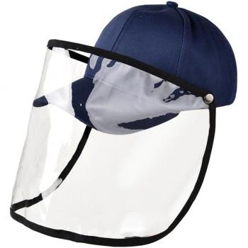 Gorra de béisbol con protección facial impermeable