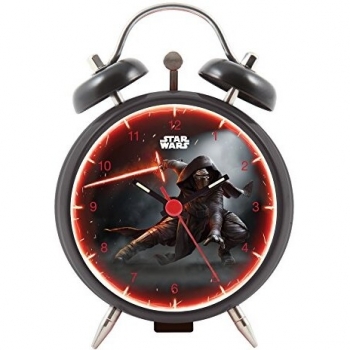 Star Wars Episode 7 – Kylo Ren 9‑cm-Wecker aus Metall, Geschenkbox 4,5×9×13 cm