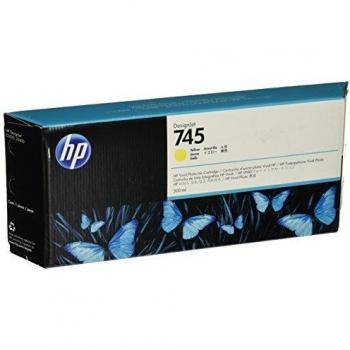 HP F9K02A/745 Yellow Ink Cartridge 300ml