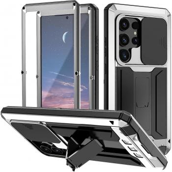 Housse Métallique S24 Ultra Caméra Glissante