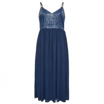 Yours Collection: Blue Maxi Gown – Size 20