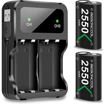 BEBONCOOL 2550 mAh Ladegerät für Xbox One X