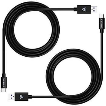 Cable de carga Tipo C VicTsing 2 unidades de 6.6 pies (2M)