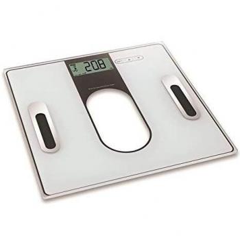 Zephir ZHS814 bilance pesapersone Quadrato Nero, Bianco Bilancia elettronica
