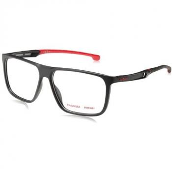 Carrera Ducati 032 Men’s Glasses – Plastic Frame, Black & Red, Size 58