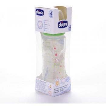 Biberón de Plástico Chicco 330ml Boca Ancha