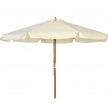 Ombrellone a Tettuccio Doppio OutSunnys – Poliestere e Bambù, 325×250 cm