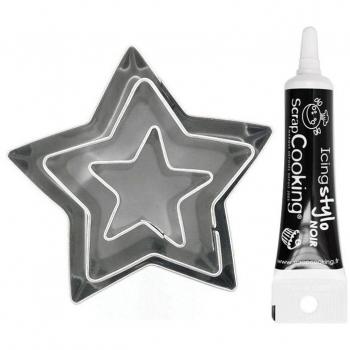 YOUDOIT Mini Taglia‑Stelle Acciaio Inox + Penna Glassa