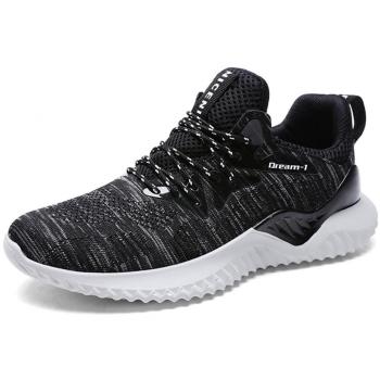 Men’s Breathable Gym Trainers – Black/White