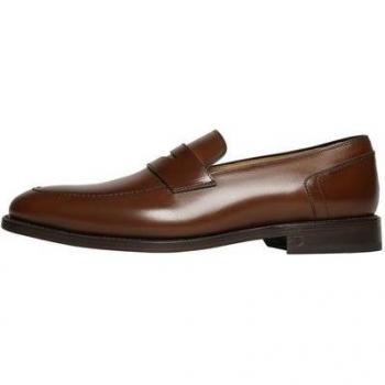 Elegante Herren‑Halbschuhe “Henry Stevens Marshall PL” – handgefertigtes Leder, Größe 45, mittelbraun
