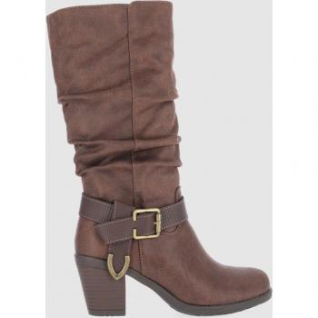Chika10 KURAZO-30 Botas altas de mujer marrones en sintético