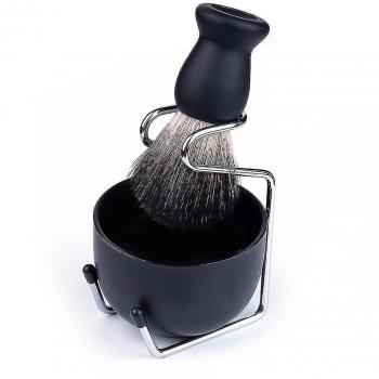 Brosse Razer Badger Triple – Design Bois & Métal