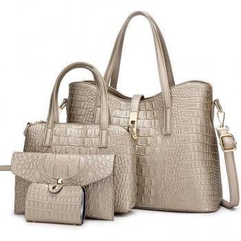 Crocodile Doudou Women's Four-Piece Messenger Bag Set